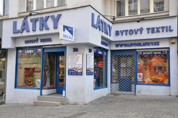 Látky Mráz - prodejna Sázavská
